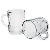 Xícara de Chá Vidro Oval 245ML 3 Peças