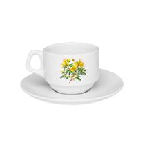Xícara De Porcelana Chá Erva de São João + Pires - 180ml Xícara De Porcelana Chá Erva de São João + Pires - 180ml