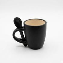 Xícara De Porcelana Com Colher 90ml Mini Caneca Gourmet Café Xícara De Porcelana Com Colher 90ml Mini Caneca Gourmet Café
