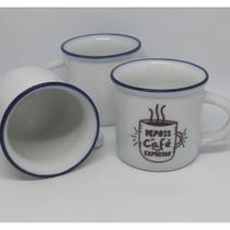 Xícara de porcelana personalizada com frase - INTERPONTE