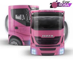 Xicara de porcelana personalizada lembrancinha Caminhão Iveco hi-way