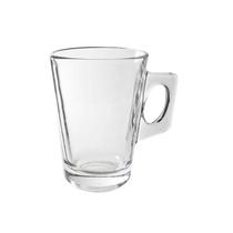 Xícara de vidro com alça transparente 165ml