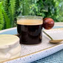 Xícara Em Vidro Com Esfera Madeira Home Design - Un