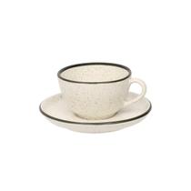 Xícara Grande de 200 ml Cafe, Cha com Pires Flat Duna Oxford Xícara Grande de 200 ml Cafe, Cha com Pires Flat Duna Oxford