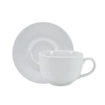 Xicara Jumbo com Pires 345 ml Porcelana Schmidt - Mod. Sofia Xicara Jumbo com Pires 345 ml Porcelana Schmidt - Mod. Sofia