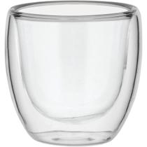 Xícara Para Café Chá Clear de Vidro Com Parede Dupla 80ml