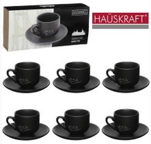 Xicara para café de porcelana manhattan 90 ml com 12 peças - Hauskraft