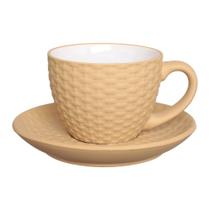 Xicara para cafe de porcelana rattan 90ml 4 pecas hauskraft Xicara para cafe de porcelana rattan 90ml 4 pecas hauskraft