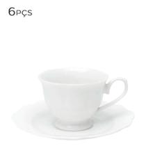 Xícara para Café de Porcelana Wolff Maldivas Branca 80ML 6PÇS