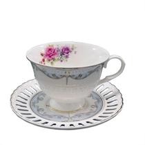 Xicara para Cafe Mon Chéri 6un Porcelana New Bone 80ml lHermitage