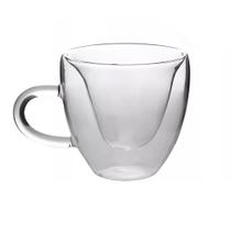 Xícara para Café Parede Dupla Boro Formato Coração 140ml Xícara para Café Parede Dupla Boro Formato Coração 140ml