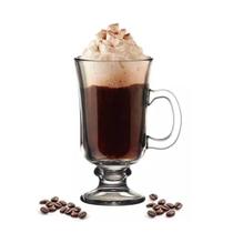 Xícara Para Cappuccino E Café Caneca Irish Irlandesa Vidro Transparente 114ml Haüskraft