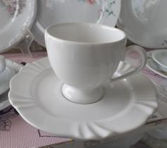 Xícara para chá com Pires em porcelana da Oxford, 180 ml