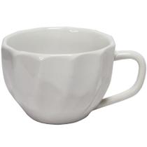 Xícara Para Chá De Porcelana Prisma Kit 4 Unid Branca- 200ml Xícara Para Chá De Porcelana Prisma Kit 4 Unid Branca- 200ml