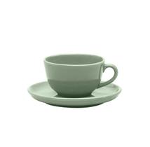 Xícara para Chá em Cerâmica Flat Matcha Verde 200ml - Oxford