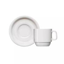 Xícara + Pires de Café Iguaçu Porcelana Germer 65ml 5x5,5cm