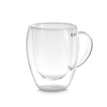 Xícara Térmica em Vidro Borossilicato com Parede Dupla - 350ml Transparente