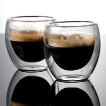 Xícara Vidro Duplo Sem Alça Nespresso Dolce Gusto 2 Un 250ml - Majestic