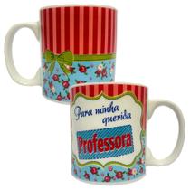 Xícaras caneca Café Chá Porcelana 300Ml louça personalizada Presente Dia Dos Professor Professora