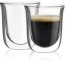 Xícaras de café expresso JoyJolt Javaah de parede dupla de 60 ml (conjunto de 2) Xícaras de café expresso JoyJolt Javaah de parede dupla de 60 ml (conjunto de 2)