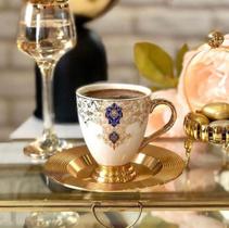 Xicaras de Café Otomano Violet Gold 12 Peças / Damask