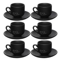 Xicaras de Café porcelana Manhattan 90ml com 6 peças