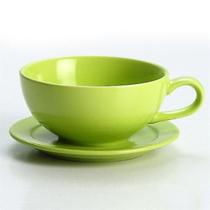 Xícaras de chá de café xícara de café e pires copo de café com leite estilo europeu norte-americano multicolorido