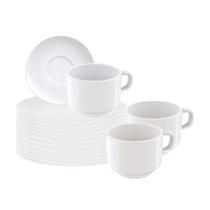 Xícaras de Chá Tramontina Paola Porcelana 240ml (2Pçs)
