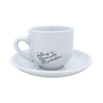 Xícaras Falling In Love Para Decoração Casal Café Da Manhã 90ml - 6 Peças