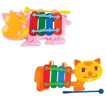 Xilofone Brinquedo para Criança Musical Frutas Ou Animais Mini Xilofone - Dutoys