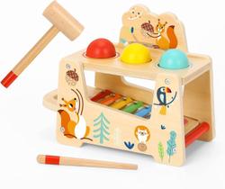 Xilofone Divertido Bichos Madeira Tooky Toy