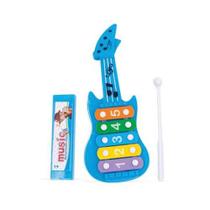 Xilofone e Gaita Infantil Kit Musical Brinquedo Mini Instrumento Musical