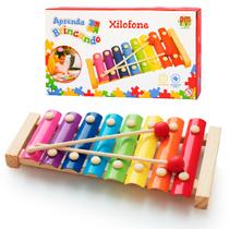 Xilofone Infantil Colorido Em Madeira Brinquedo Musical Para Crianças Xilofone Infantil Colorido Em Madeira Brinquedo Musical Para Crianças