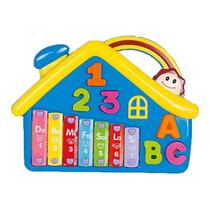 Xilofone Infantil Musical 7 Notas Metalofone Brinquedos Pianinho