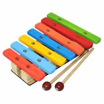 Xilofone instrumento de Madeira infantil educativo - BRINQUE E LEIA