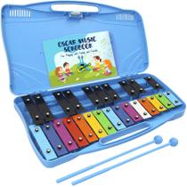Xilofone MINIARTIS Glockenspiel de 25 Notas para Crianças - com Estojo e Livro
