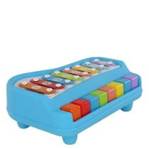 Xilofone Musical Infantil Azul com Baquetas BBR Toys R3169 Xilofone Musical Infantil Azul com Baquetas BBR Toys R3169