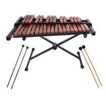 Xilofone Voodans de 32 notas Professional de madeira com suporte e martelo Xilofone Voodans de 32 notas Professional de madeira com suporte e martelo