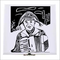 Xilogravura Luiz Gonzaga em azulejo