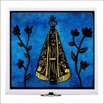 Xilogravura Nossa Senhora Aparecida em azulejo