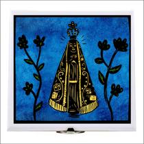 Xilogravura Nossa Senhora Aparecida em azulejo - @meu.brasao