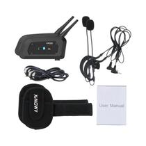 XiNOWY V6C PRO Full Duplex 1200M Futebol 2 Árbitro Arbitragem Earhook Bluetooth Intercom Headset