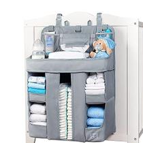 XL Organizador de Fraldas Penduradas Empilhador de fraldas reforçada para berço que mantém a forma Organizador de fraldas penduradas para troca de mesa, playard, parede & porta porta de fraldas para bebê recém-nascido baby girl & boy - ROYAL RUSU