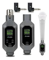 Xlr Conversor Microfone Sem Fio Uhf Transmissor E Receptor P Xlr Conversor Microfone Sem Fio Uhf Transmissor E Receptor P