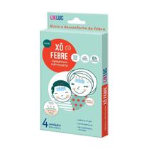 Xô Febre Compressa Adesiva Refrescante LikLuc com 4 Unidades Xô Febre Compressa Adesiva Refrescante LikLuc com 4 Unidades