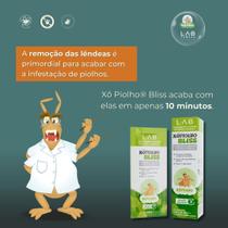 Xo piolho bliss l escabicida 20ml pente Xo piolho bliss l escabicida 20ml pente
