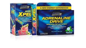 Xpel Stick Packs morango kiwi 20 saches + Adrenaline 15 pastilhas - MHP