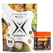 Xtratus Pos treino Proteína Cacau 1 Kg + Pasta Amendoim Pó Xtratus Pos treino Proteína Cacau 1 Kg + Pasta Amendoim Pó