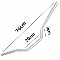 XTZ 250 Lander 250 Crosser 250 Guidão Tenerê Compatível Prata Resistente Piloto Confortável