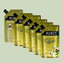 XUJECT Shampoo para Cabelos Ralos para Mulheres e Homens Shampoo de Crescimento Capilar com Alecrim e Biotina, Fórmula Fortalecedora e Volumizadora para Cabelos com Aparência Mais Cheia, 210 ml, 6 unidades